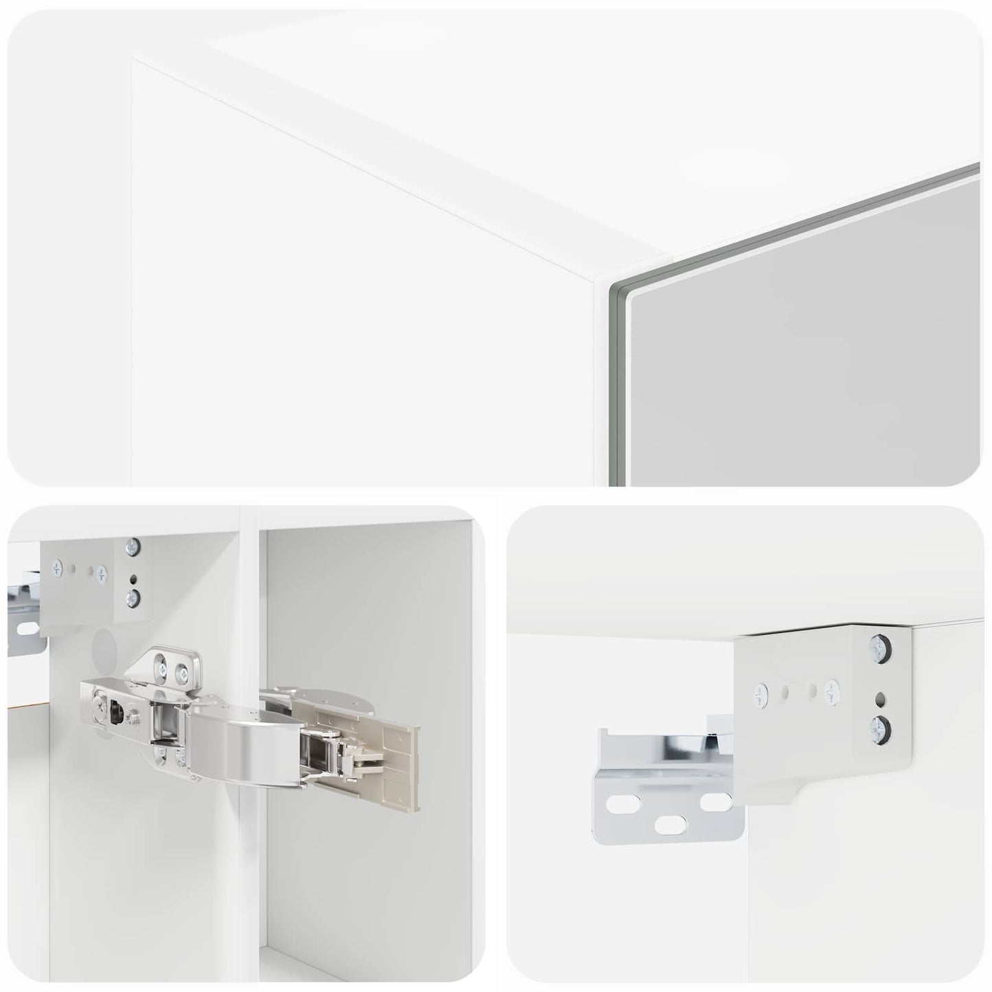 Bathroom Mirror Cabinet White 60 x 14.5 x 70 cm Engineered wood