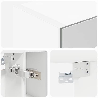 Bathroom Mirror Cabinet White 60 x 14.5 x 70 cm Engineered wood
