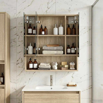 Bathroom Mirror Cabinet Sonoma Oak 60 x 14.5 x 70 cm