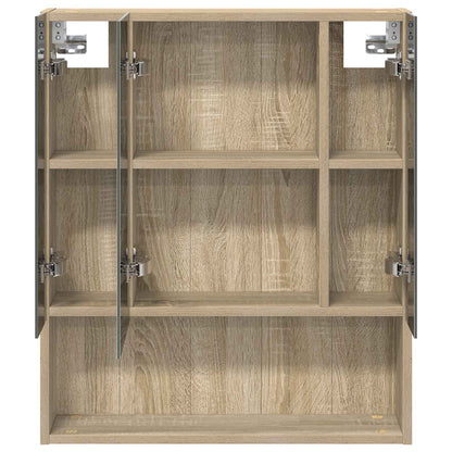 Bathroom Mirror Cabinet Sonoma Oak 60 x 14.5 x 70 cm