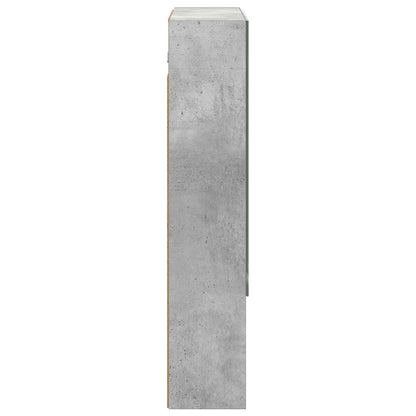 Bathroom Mirror Cabinet Concrete Grey 60 x 14.5 x 70 cm