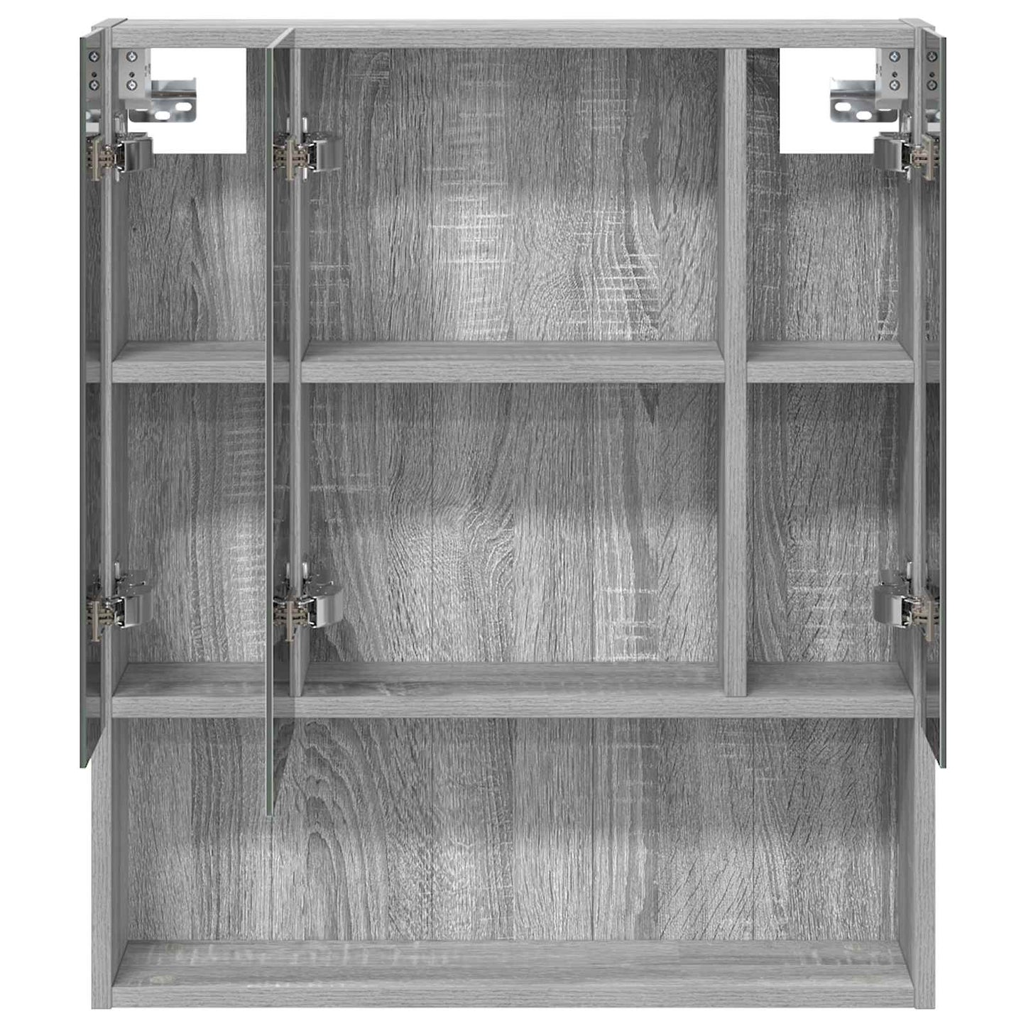 Bathroom Mirror Cabinet Grey Sonoma 60 x 14.5 x 70 cm