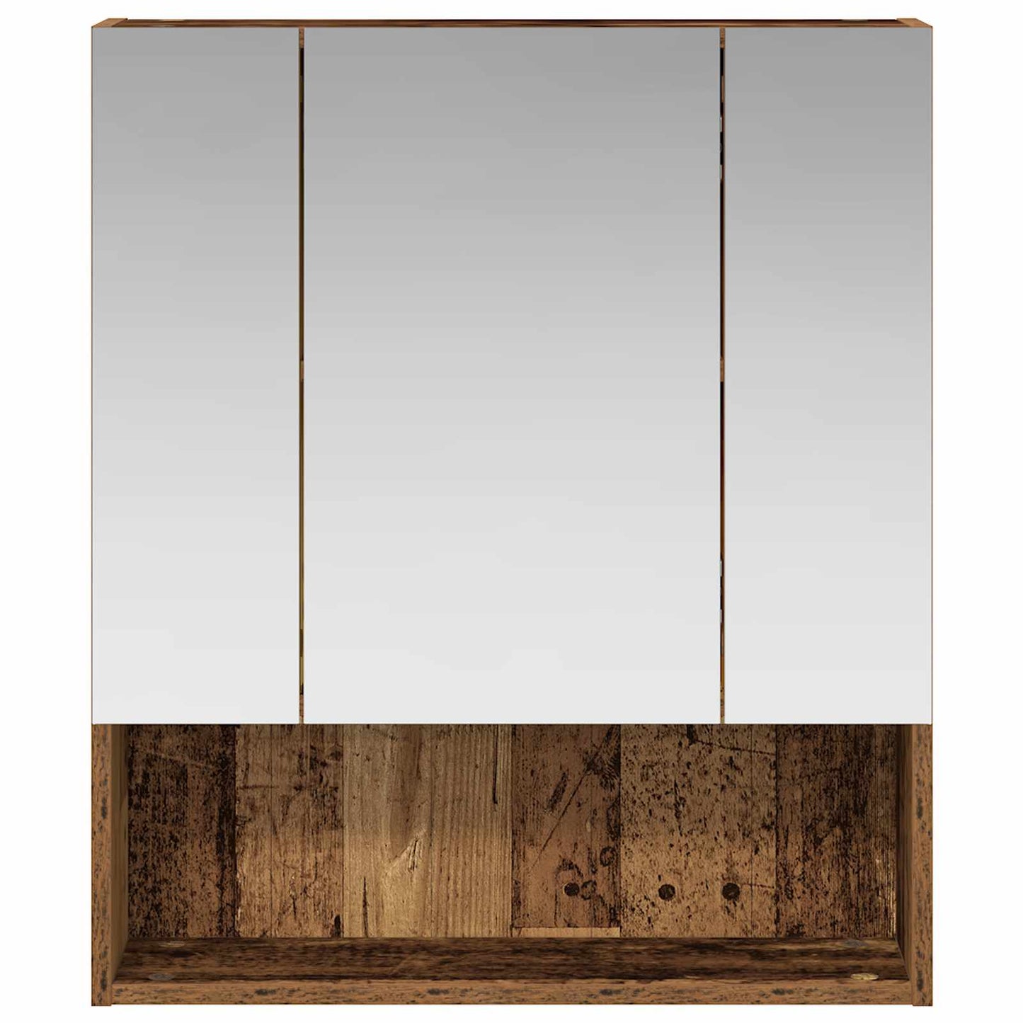 Bathroom Mirror Cabinet Old Wood 60 x 14.5 x 70 cm