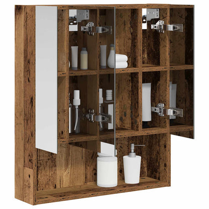 Bathroom Mirror Cabinet Old Wood 60 x 14.5 x 70 cm