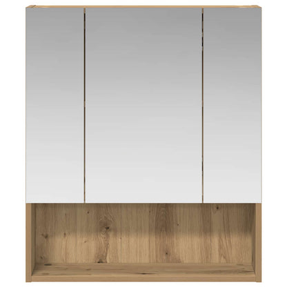 Bathroom Mirror Cabinet Artisian Oak 60 x 14.5 x 70 cm