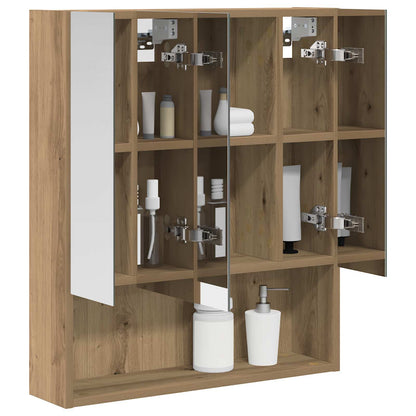 Bathroom Mirror Cabinet Artisian Oak 60 x 14.5 x 70 cm