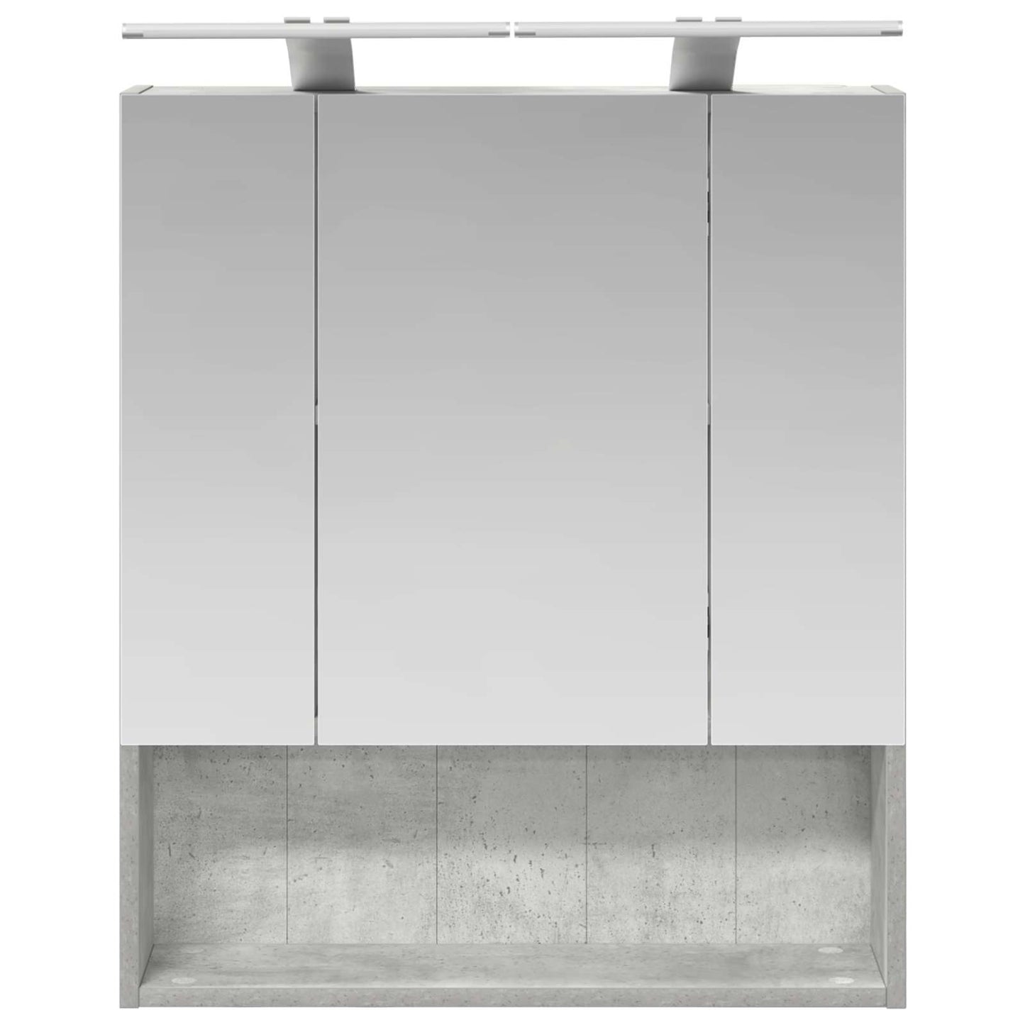 Bathroom Mirror Cabinet Concrete Grey 60 x 14.5 x 70 cm