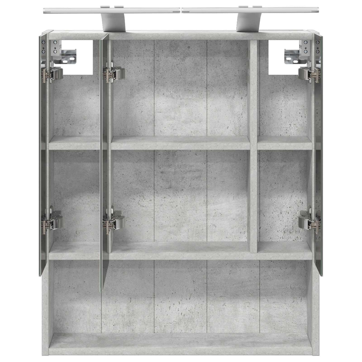 Bathroom Mirror Cabinet Concrete Grey 60 x 14.5 x 70 cm