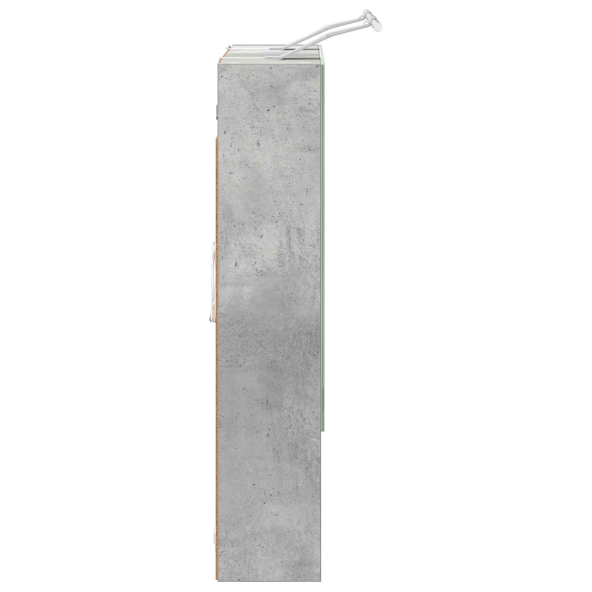 Bathroom Mirror Cabinet Concrete Grey 60 x 14.5 x 70 cm