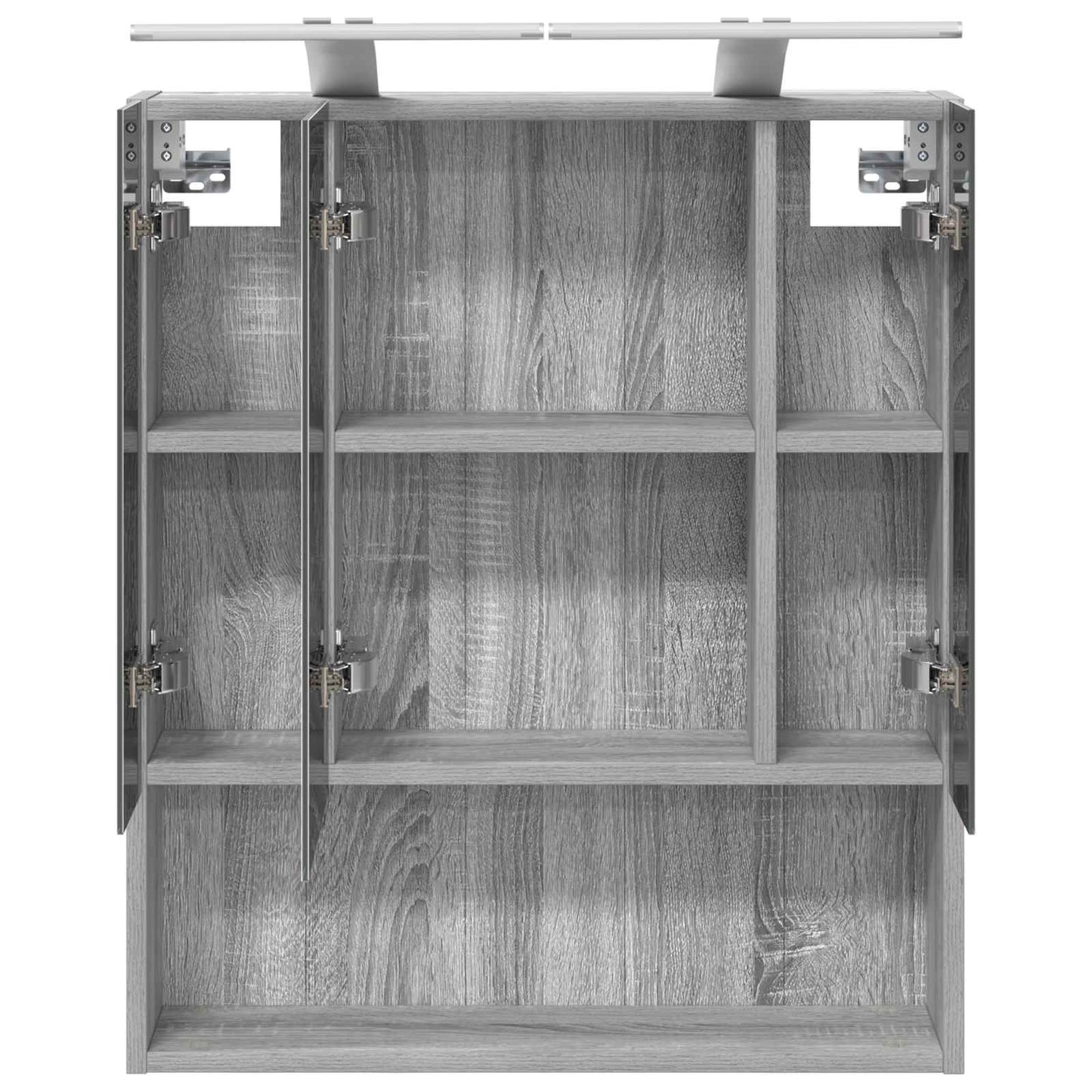 Bathroom Mirror Cabinet Grey Sonoma 60 x 14.5 x 70 cm