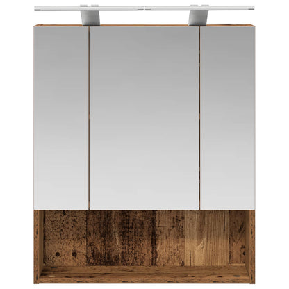 Bathroom Mirror Cabinet Old Wood 60 x 14.5 x 70 cm