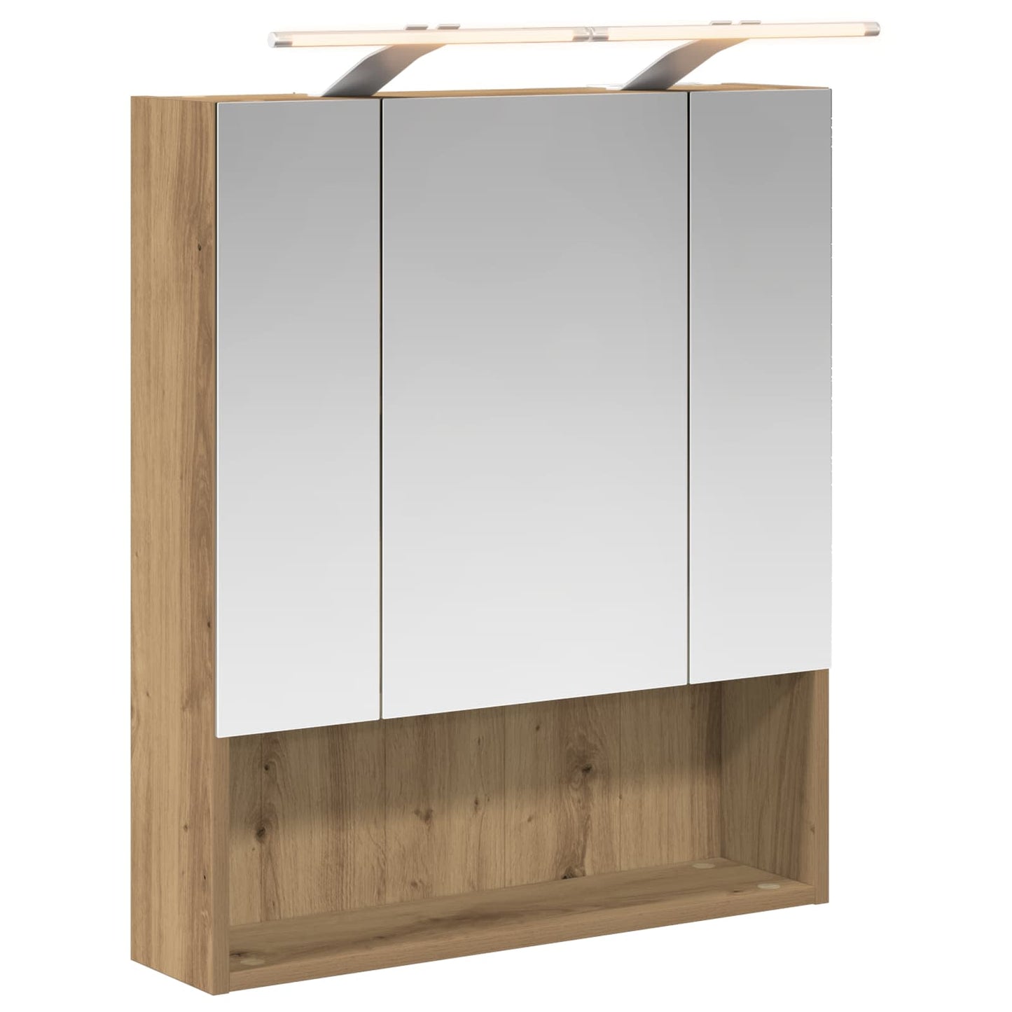 Bathroom Mirror Cabinet Artisian Oak 60 x 14.5 x 70 cm