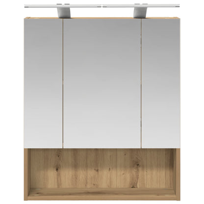 Bathroom Mirror Cabinet Artisian Oak 60 x 14.5 x 70 cm