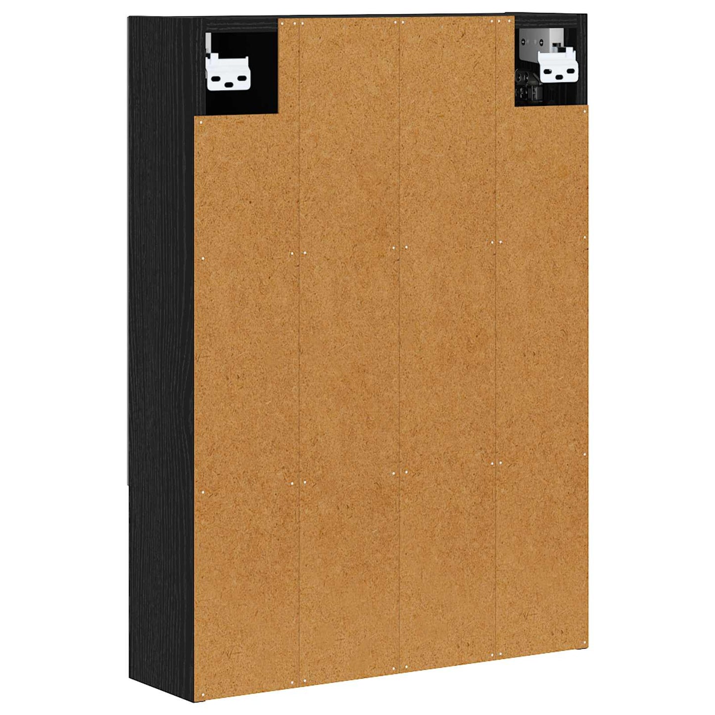 Bathroom Mirror Cabinet Black Oak 50 x 14.5 x 70 cm