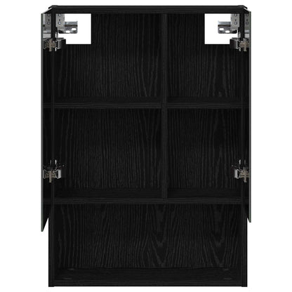 Bathroom Mirror Cabinet Black Oak 50 x 14.5 x 70 cm