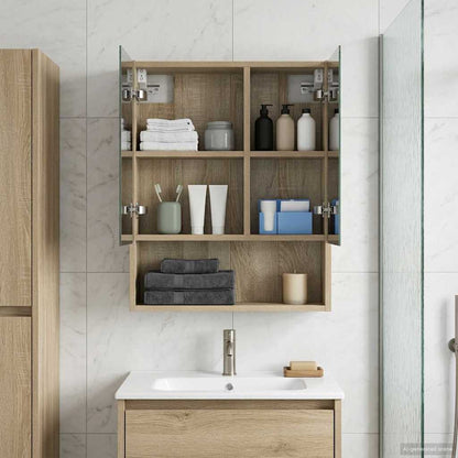 Bathroom Mirror Cabinet Sonoma Oak 50 x 14.5 x 70 cm
