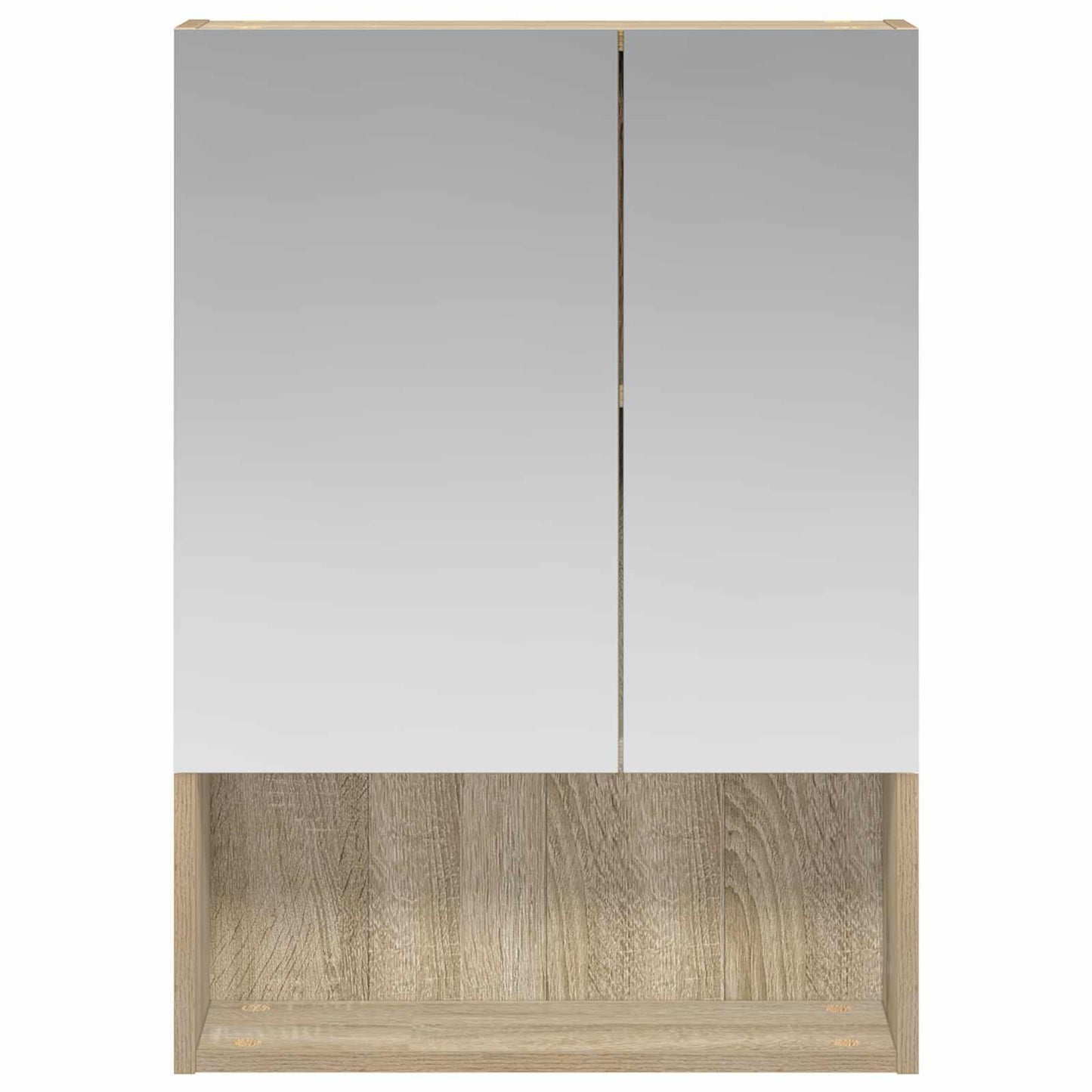 Bathroom Mirror Cabinet Sonoma Oak 50 x 14.5 x 70 cm