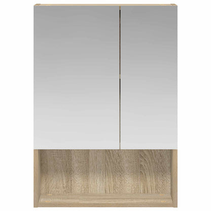 Bathroom Mirror Cabinet Sonoma Oak 50 x 14.5 x 70 cm