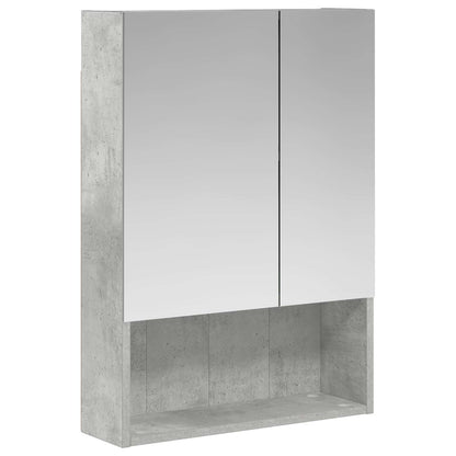Bathroom Mirror Cabinet Concrete Grey 50 x 14.5 x 70 cm