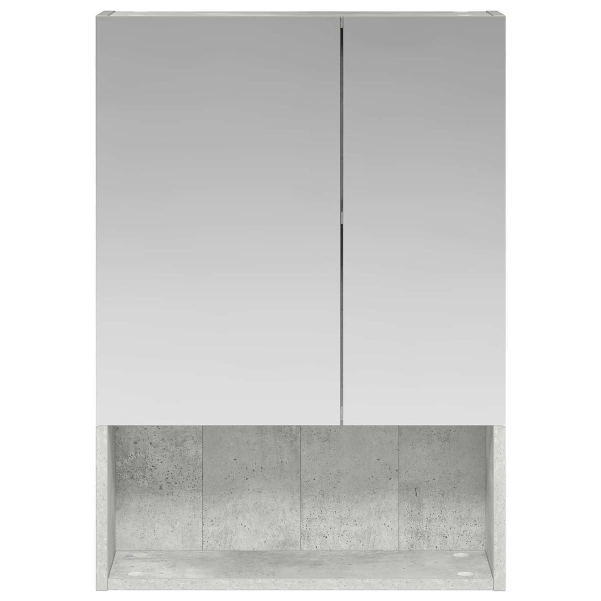 Bathroom Mirror Cabinet Concrete Grey 50 x 14.5 x 70 cm