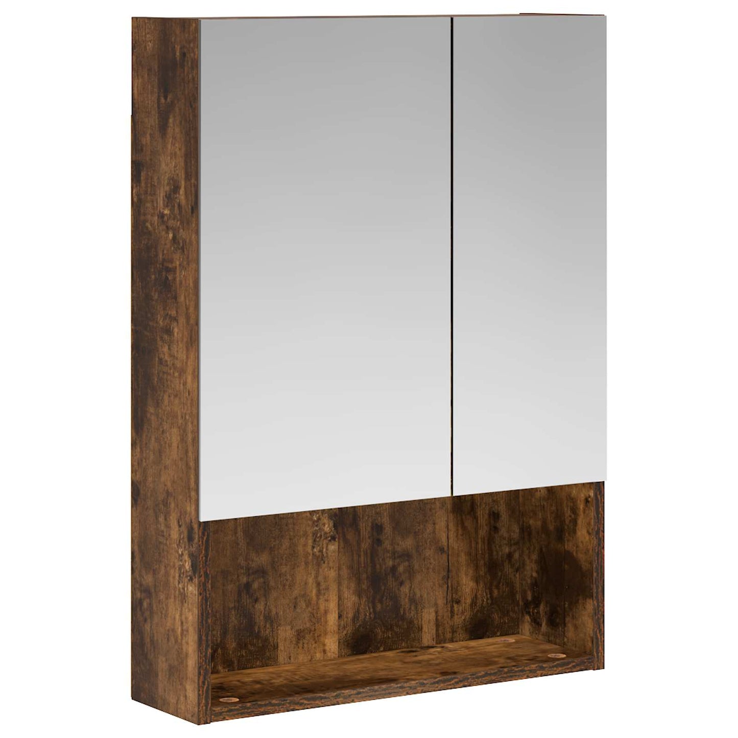 Bathroom Mirror Cabinet Smoked Oak 50 x 14.5 x 70 cm