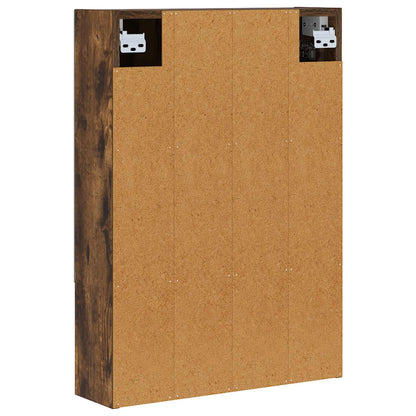 Bathroom Mirror Cabinet Smoked Oak 50 x 14.5 x 70 cm