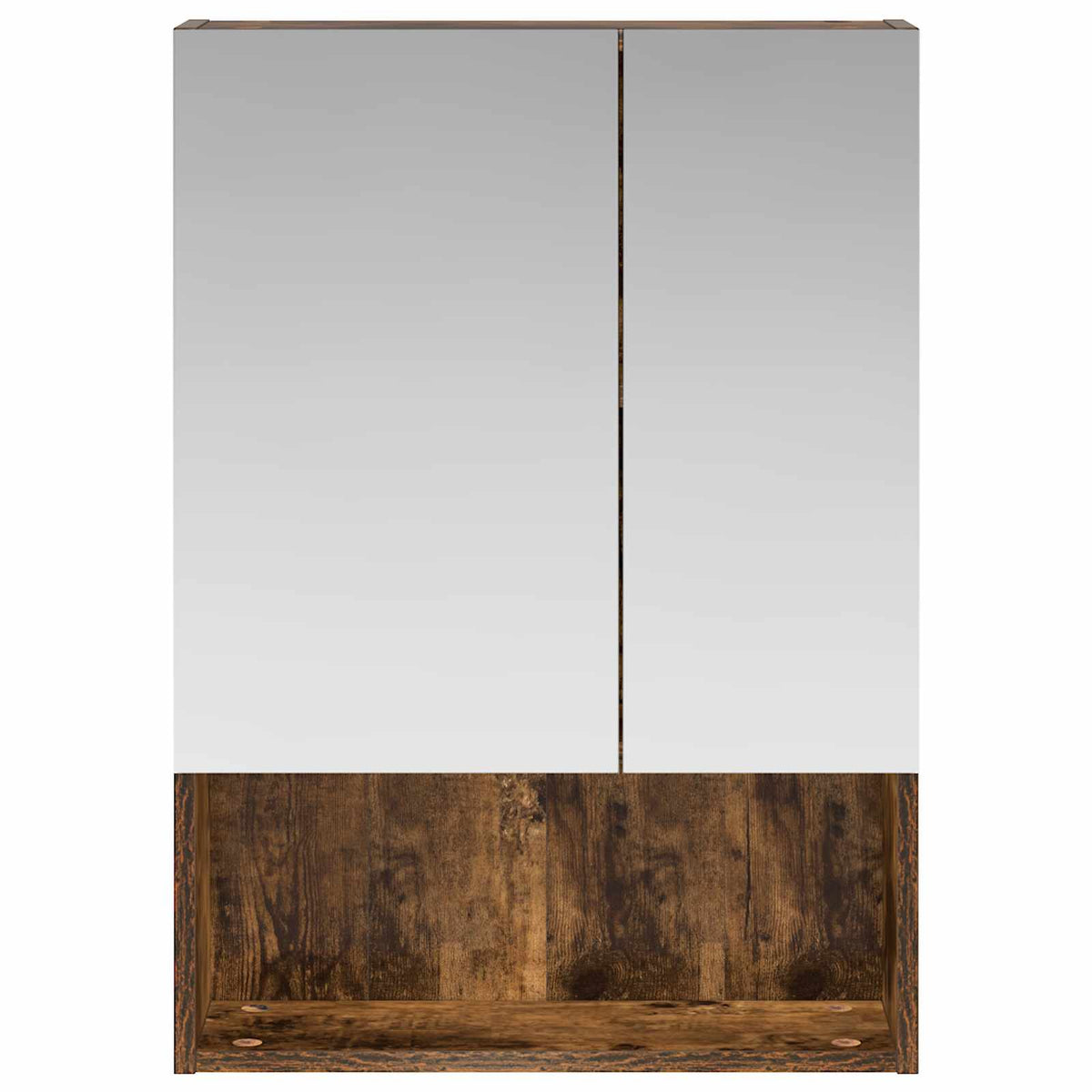 Bathroom Mirror Cabinet Smoked Oak 50 x 14.5 x 70 cm