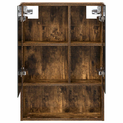Bathroom Mirror Cabinet Smoked Oak 50 x 14.5 x 70 cm