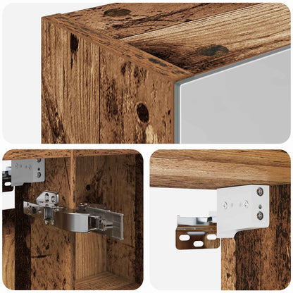 Bathroom Mirror Cabinet Old Wood 50 x 14.5 x 70 cm