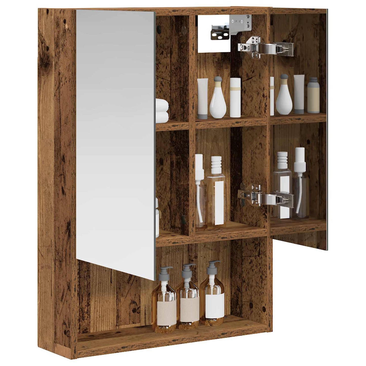 Bathroom Mirror Cabinet Old Wood 50 x 14.5 x 70 cm