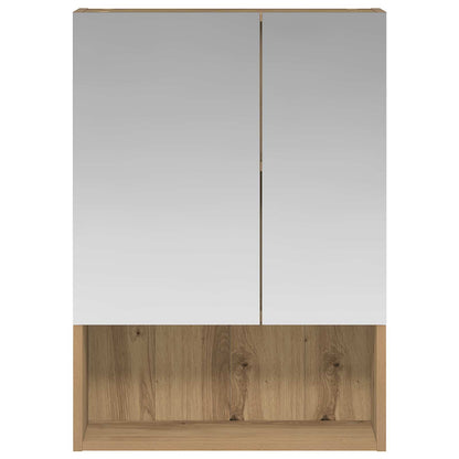 Bathroom Mirror Cabinet Artisian Oak 50 x 14.5 x 70 cm