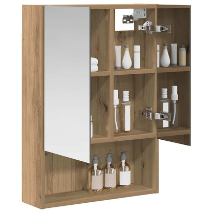 Bathroom Mirror Cabinet Artisian Oak 50 x 14.5 x 70 cm