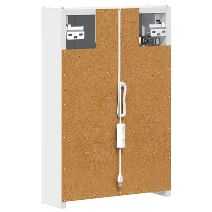 Bathroom Mirror Cabinet White 33 x 11.5 x 50 cm Engineered wood