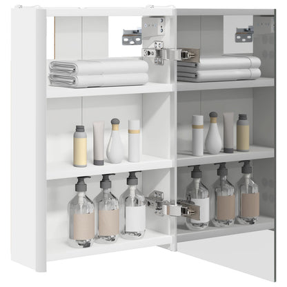 Bathroom Mirror Cabinet White 33 x 11.5 x 50 cm Engineered wood