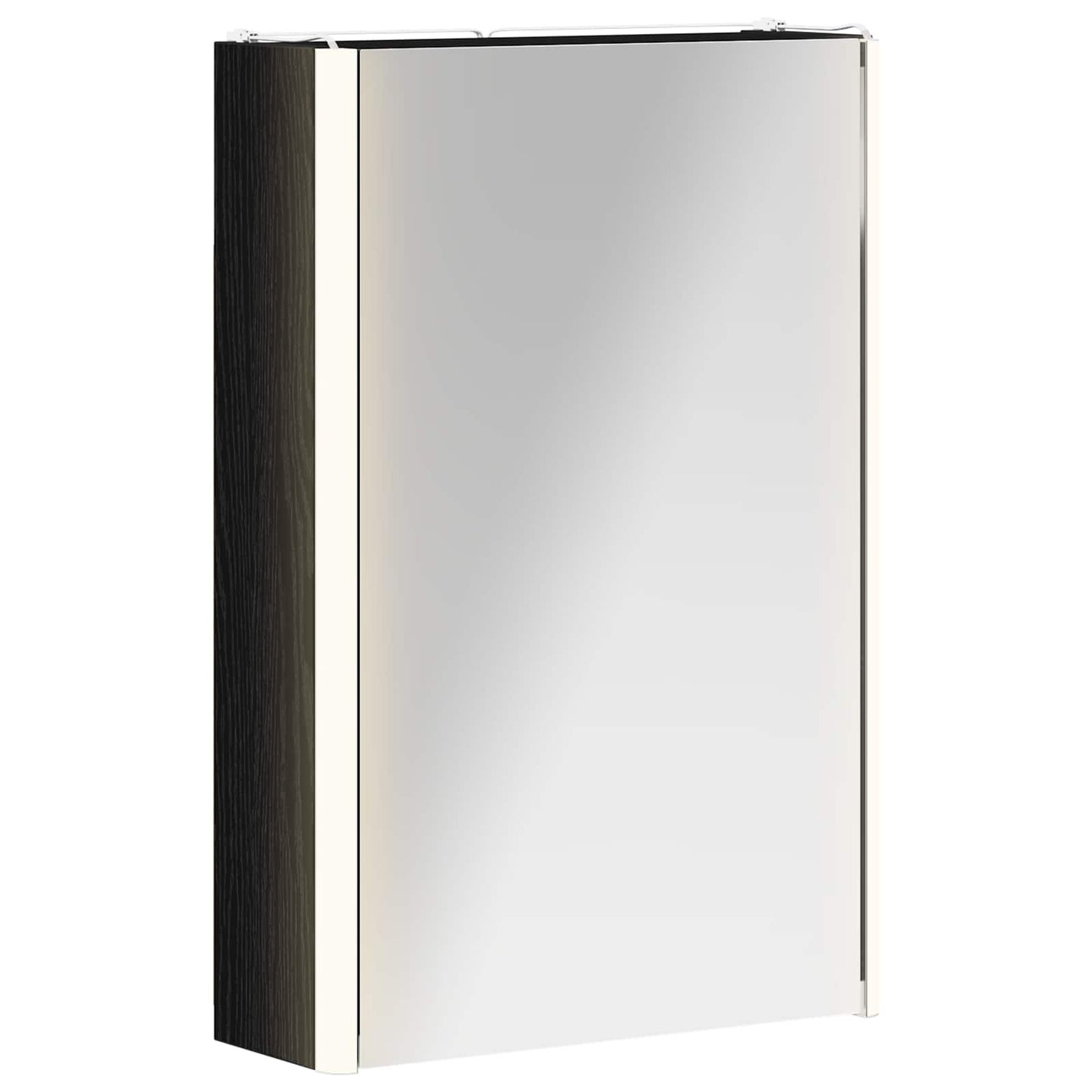 Bathroom Mirror Cabinet Black Oak 33 x 11.5 x 50 cm