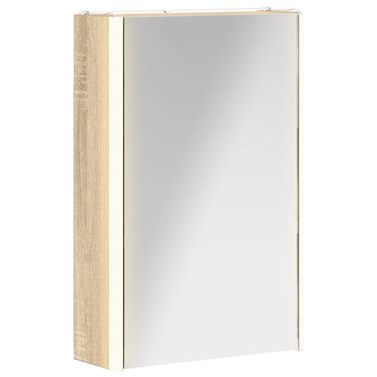Bathroom Mirror Cabinet Sonoma Oak 33 x 11.5 x 50 cm