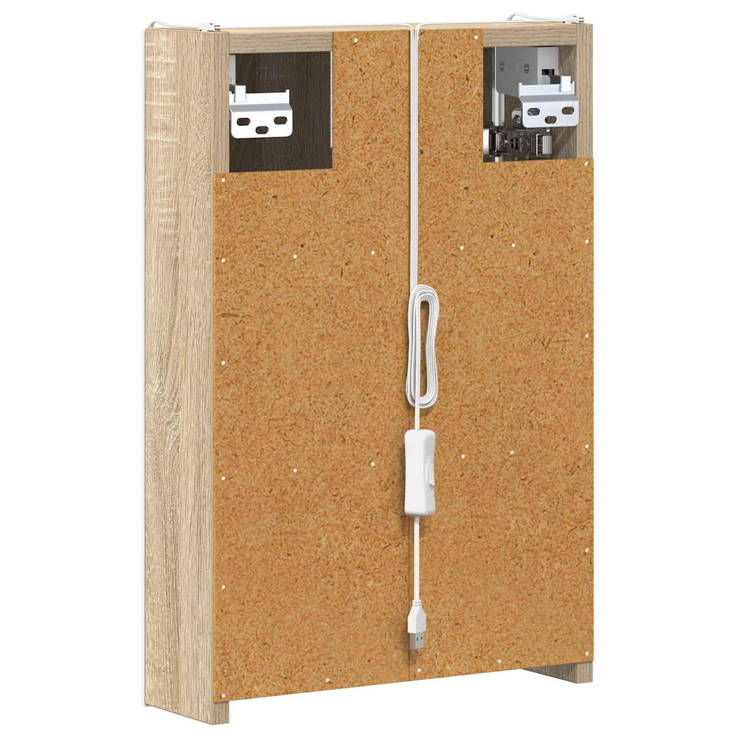Bathroom Mirror Cabinet Sonoma Oak 33 x 11.5 x 50 cm