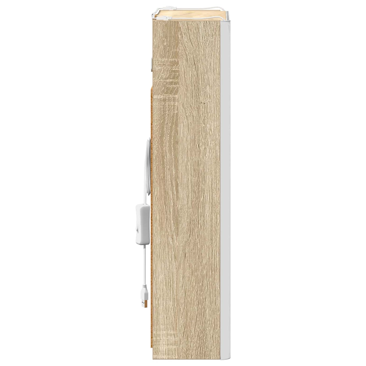 Bathroom Mirror Cabinet Sonoma Oak 33 x 11.5 x 50 cm