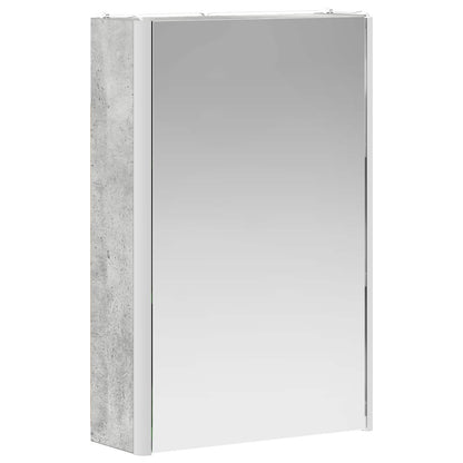 Bathroom Mirror Cabinet Concrete Grey 33 x 11.5 x 50 cm