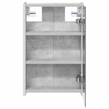 Bathroom Mirror Cabinet Concrete Grey 33 x 11.5 x 50 cm