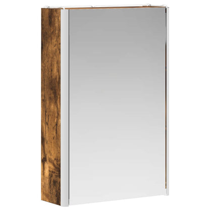 Bathroom Mirror Cabinet Smoked Oak 33 x 11.5 x 50 cm
