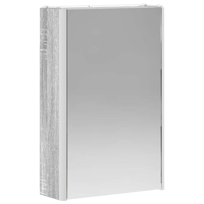 Bathroom Mirror Cabinet Grey Sonoma 33 x 11.5 x 50 cm