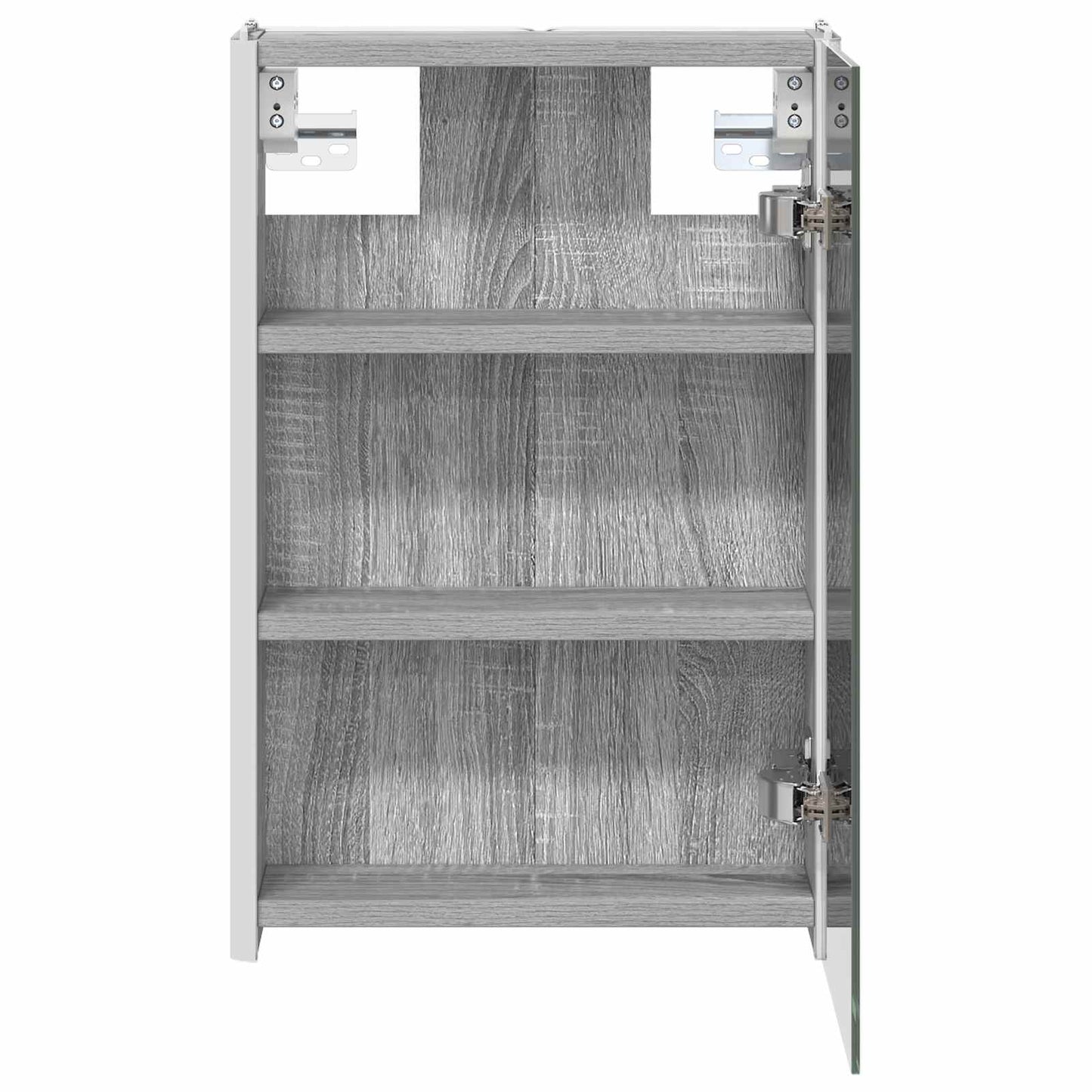 Bathroom Mirror Cabinet Grey Sonoma 33 x 11.5 x 50 cm