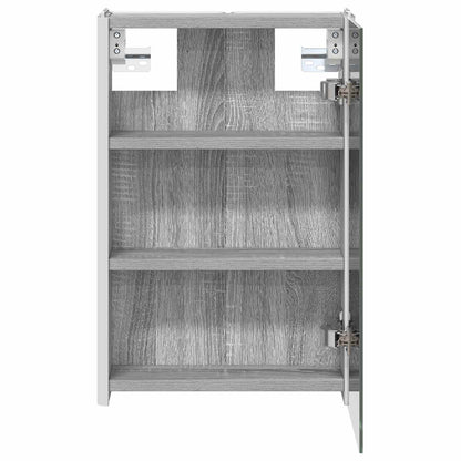 Bathroom Mirror Cabinet Grey Sonoma 33 x 11.5 x 50 cm