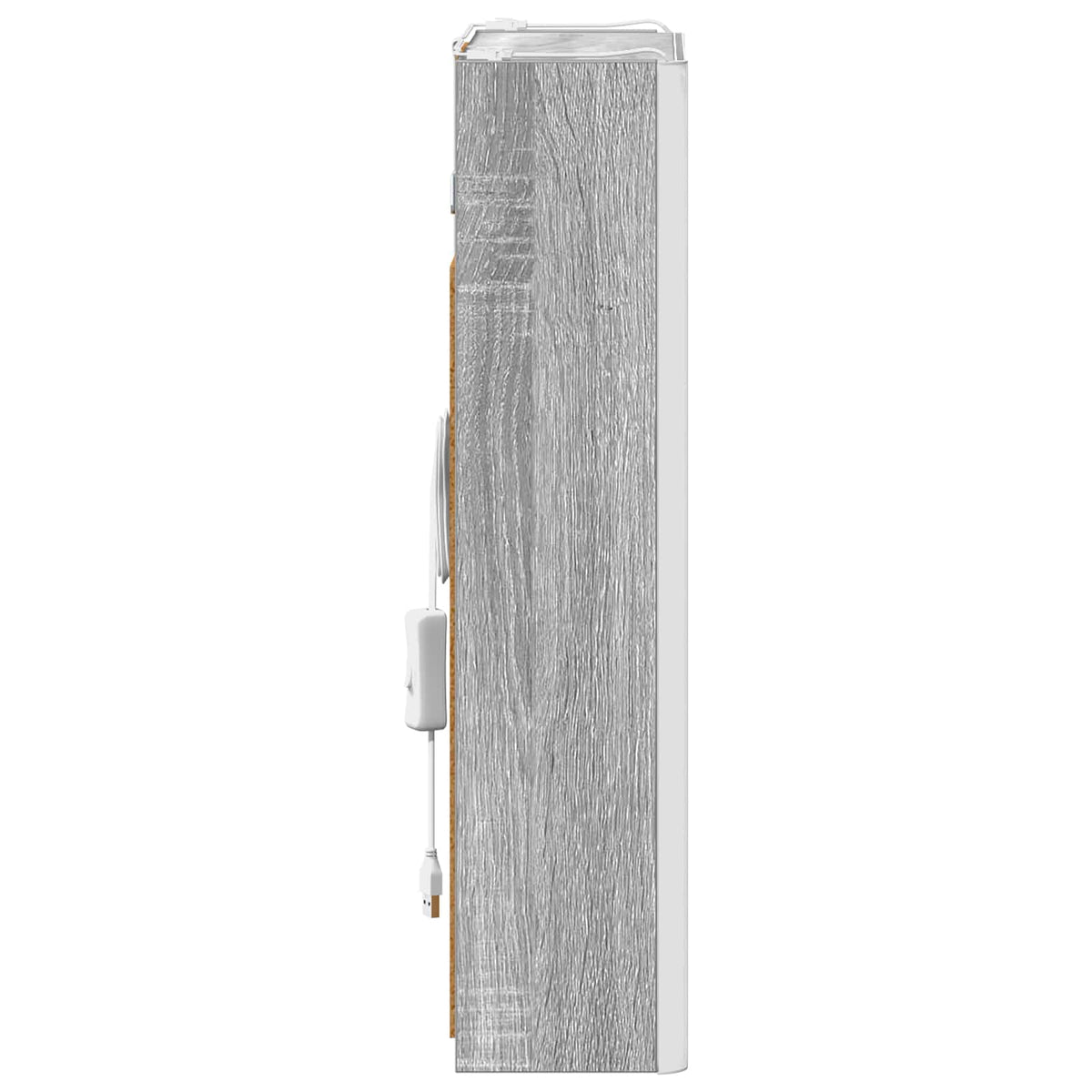 Bathroom Mirror Cabinet Grey Sonoma 33 x 11.5 x 50 cm