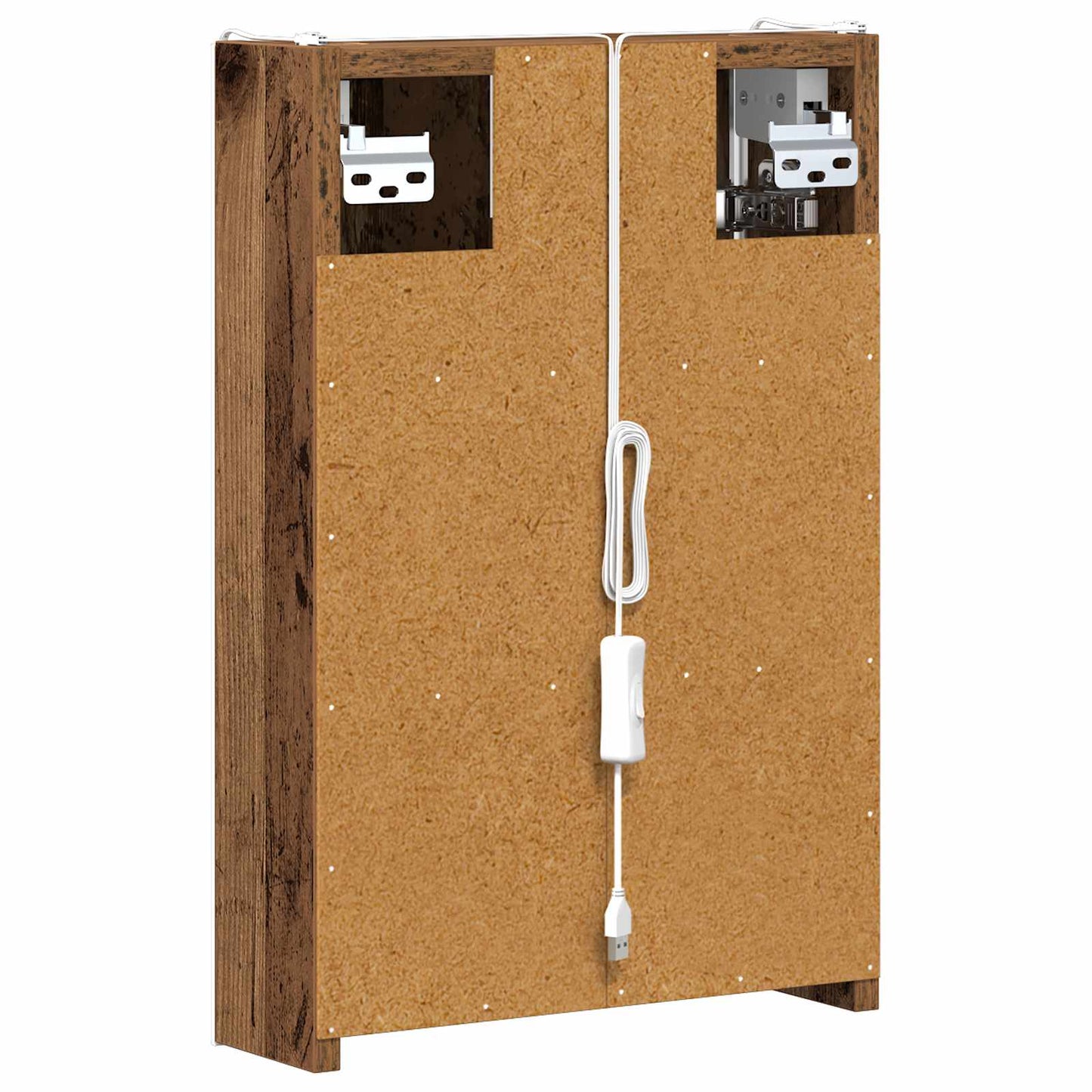 Bathroom Mirror Cabinet Old Wood 33 x 11.5 x 50 cm