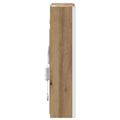 Bathroom Mirror Cabinet Artisian Oak 33 x 11.5 x 50 cm