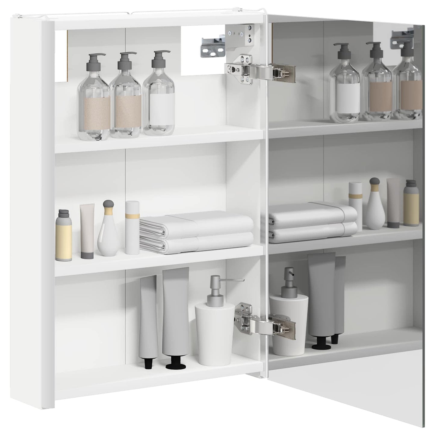 Bathroom Mirror Cabinet White 43 x 11.5 x 60.5 cm