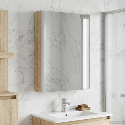 Bathroom Mirror Cabinet Sonoma Oak 43 x 11.5 x 60.5 cm