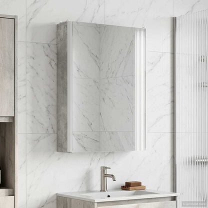 Bathroom Mirror Cabinet Concrete Grey 43 x 11.5 x 60.5 cm